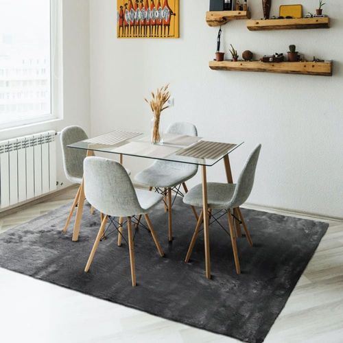 Tapis Imitation Fourrure Extra-Doux Gris 160x230