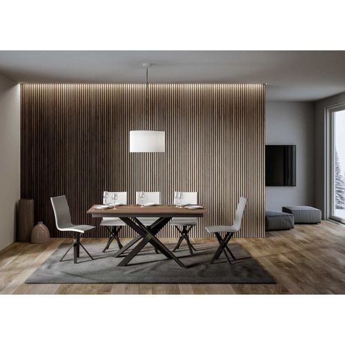 Table Extensible 90x160/220 Cm Effet Bois Chêne Nature