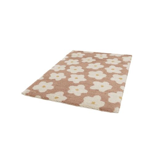 Tapis Contemporain À Motif Floral - 120x170cm