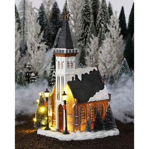 Village de noël miniature église H31