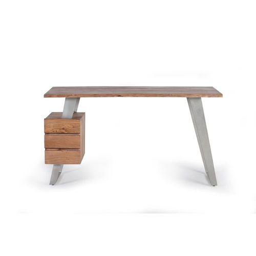 Bureau En Bois De Manguier Et Métal