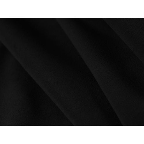 Canapé Droit 4 Places En Tissu Velours Noir