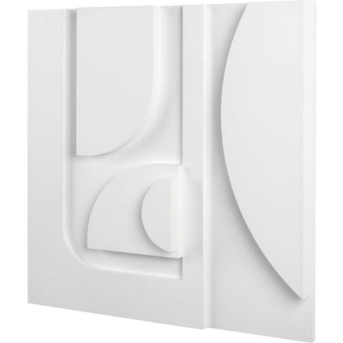 Tableau abstrait Bois Blanc
