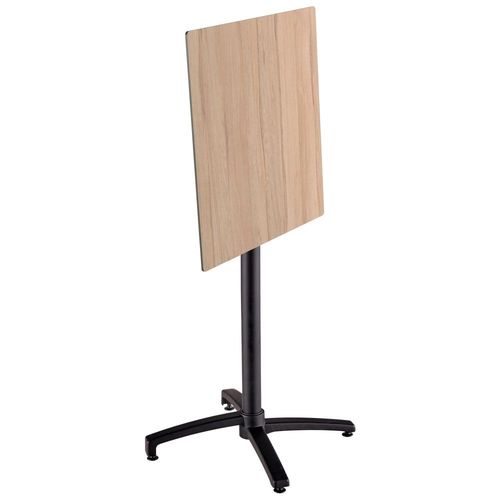 Table Haute De Terrasse 60x60 Cm Inclinable Stratifié Chêne Clair