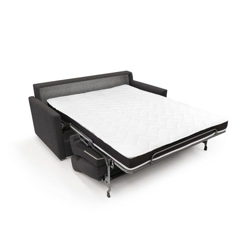Canapé Lit Convertible En Tissu Imperméable 156 Cm Noir