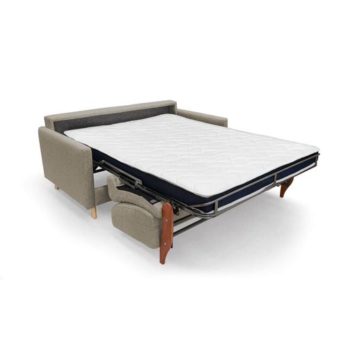 Canapé Lit Convertible En Tissu Imperméable 160 Cm Brun