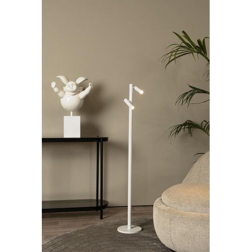 Lampadaire Alu Rechargeable 2 Lumières Noir