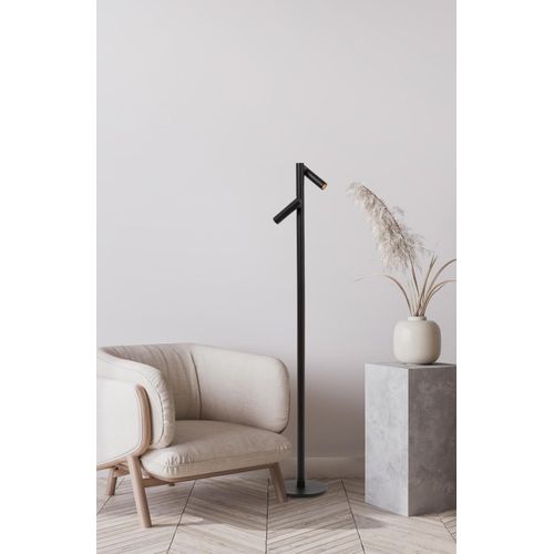 Lampadaire Alu Rechargeable 1 Lumière Noir
