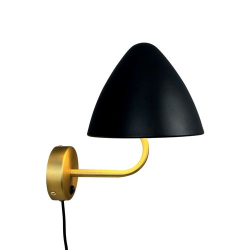 Applique En Métal, Noir Et Laiton