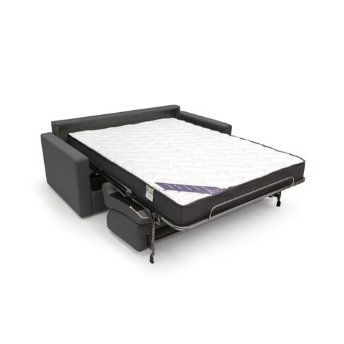 Canapé Lit Convertible En Tissu Imperméable 206 Cm Anthracite
