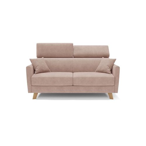 Canapé Convertible Avec Têtières Réglables 200 Cm Rose
