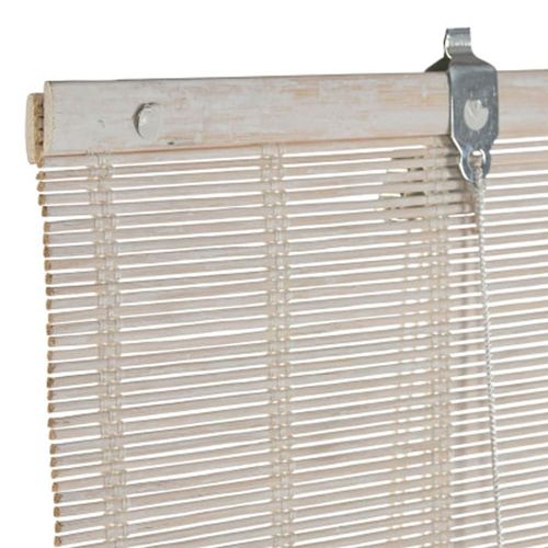 Store Enrouleur Intérieur En Bambou Blanc 60x2x175cm