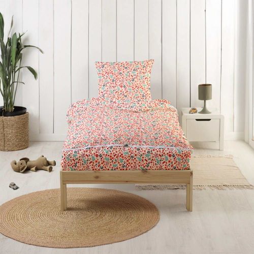Parure De Lit Enfant Avec Couette Motif Fleurs 90x190cm