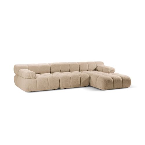 Canapé D'angle Droit Modulaire 4 Places En Bouclé Le Sable