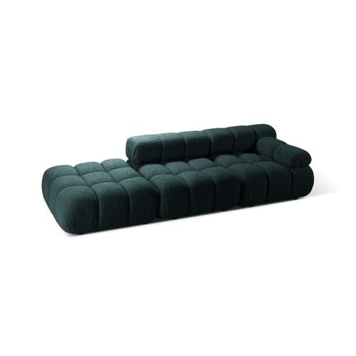Canapé Modulable Droit 4 Places En Bouclé Pétrole