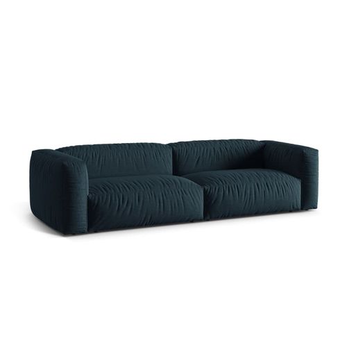Canapé Modulaire 4 Places En Tissu Structurel Blue Jeans