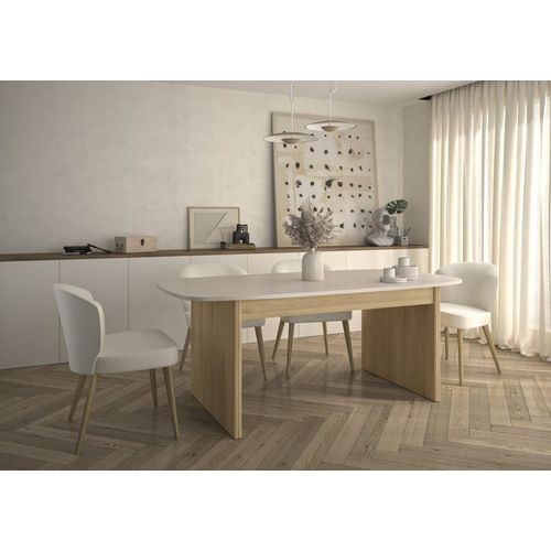 Table Rectangle Effet Bois Chêne Du Bocage