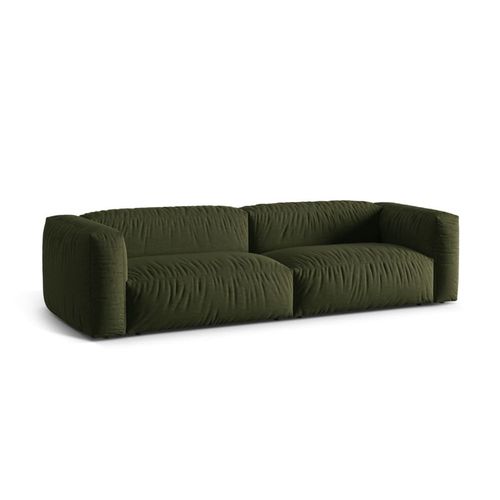 Canapé Modulaire 4 Places En Tissu Structurel Vert