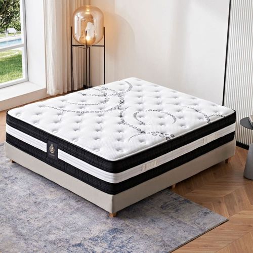 Matelas hybride à mémoire de forme 30 cm soutien souple 140x190 cm