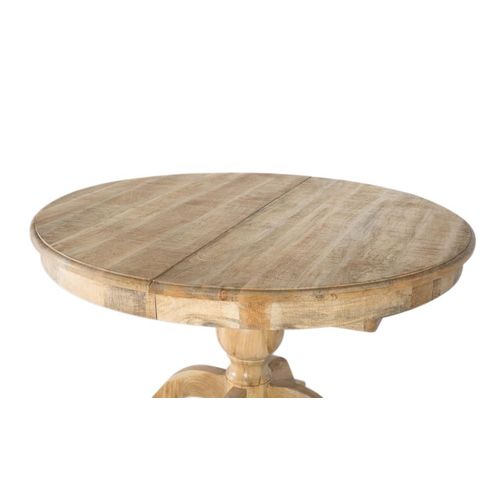 Table À Manger Extensible En Bois De Manguier Fabriquée À La Main