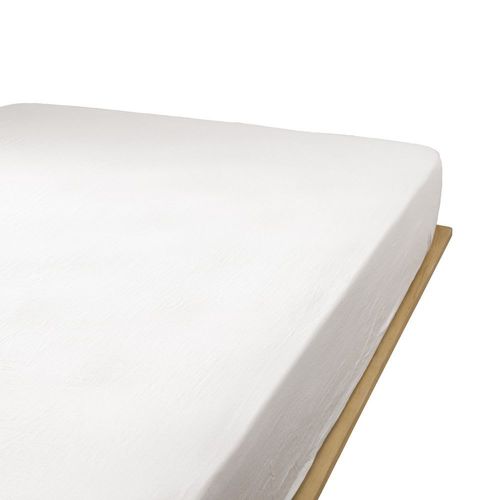 Drap Housse Gaze De Coton Uni 90x190 Cm