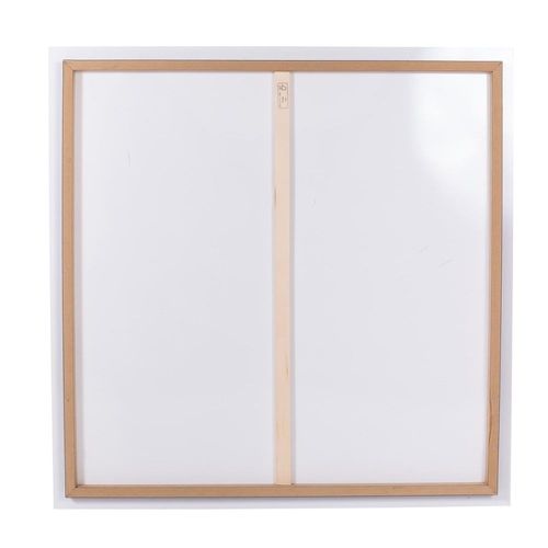 Tableau sur verre synthétique hibiscus 90x90