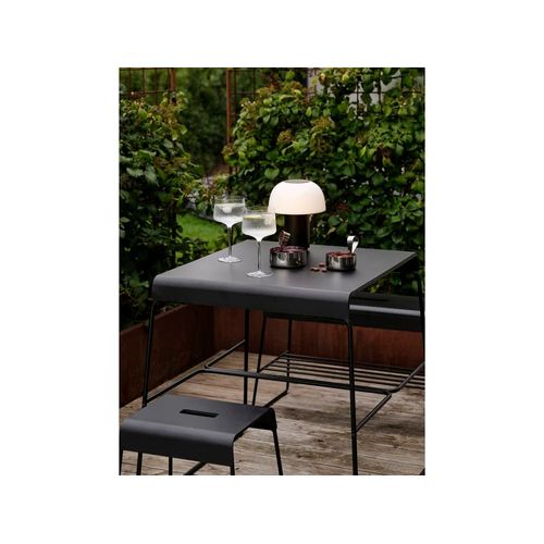Tabouret En Acier Laqué Noir