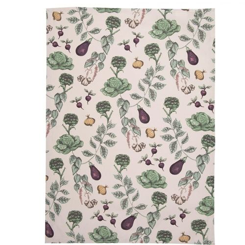 Torchon 100% Coton Multicolore Légumes 47x70cm