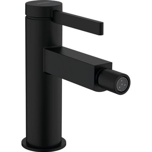 Hansgrohe - HANSGROHE Mitigeur de bidet, bonde Push-Open noir mat Finoris  - Noir