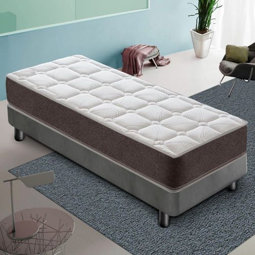 Matelas ressorts ensachés et mémoire de forme 90x190 épaisseur 25 cm