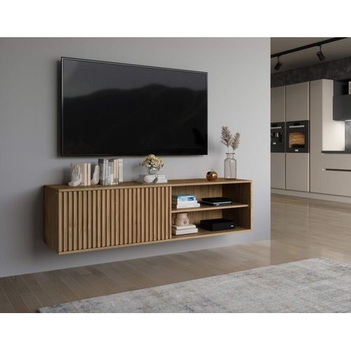 Meuble Tv Style Contemporain 150 Cm Bois