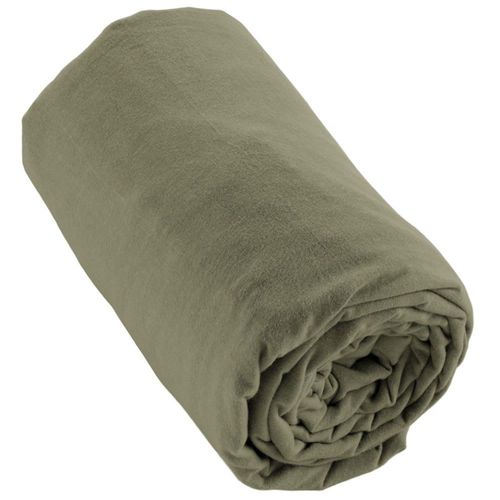 Drap Housse Flanelle De Coton Uni 160x200 +30 Cm