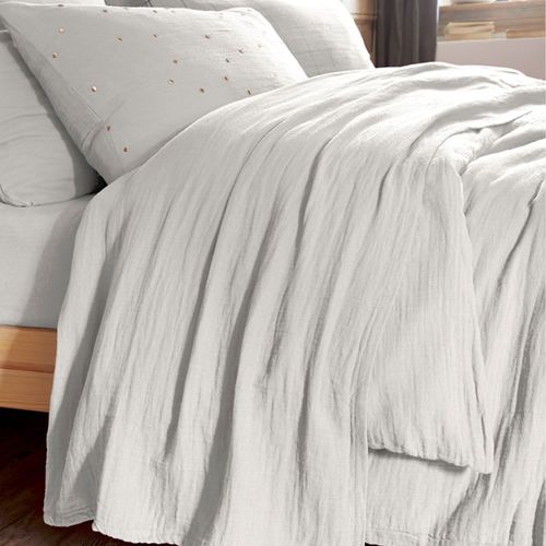 Drap Plat Gaze De Coton Uni 240x300 Cm