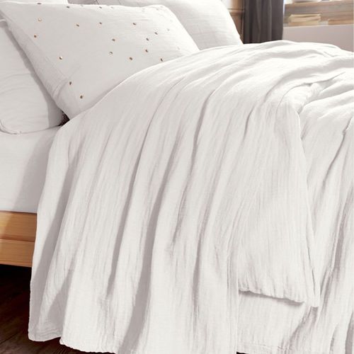 Drap Plat Gaze De Coton Uni 240x300 Cm