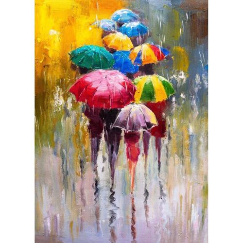 Tableau sur toile parapluie 100x140