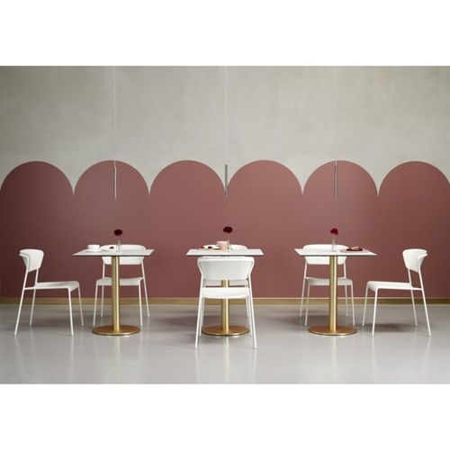 Chaise De Salle À Manger En Plastique Blanc