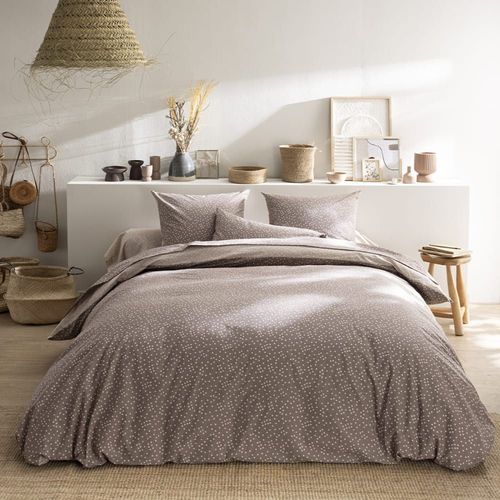 Taie D'oreiller Imprimée En Bambou Marron 50x70