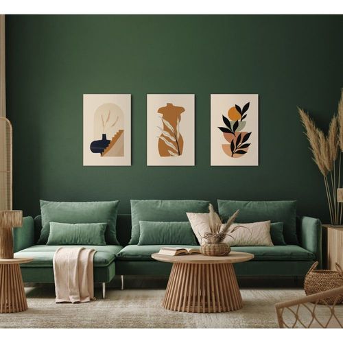 Tableau sur verre vase 45x65