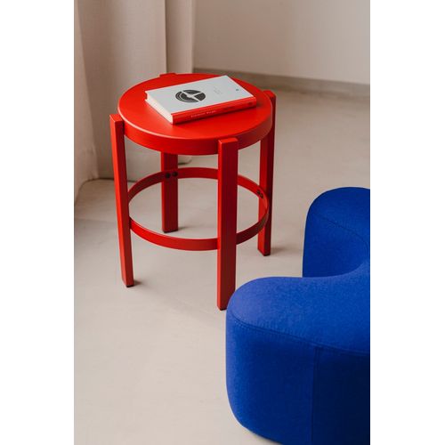 Tabouret En Acier Robuste, Rouge