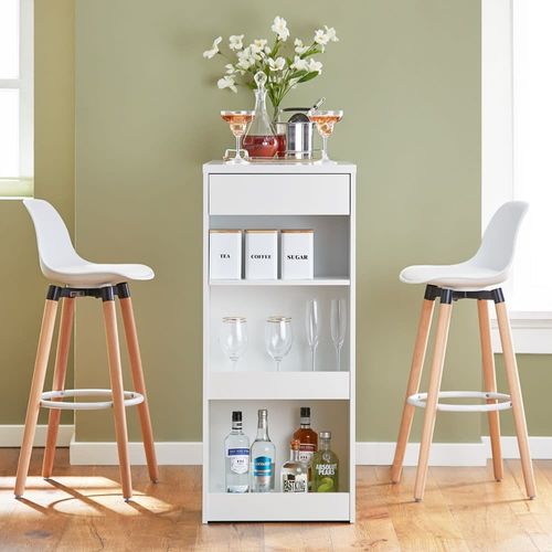 Table Haute De Bar En Blanc