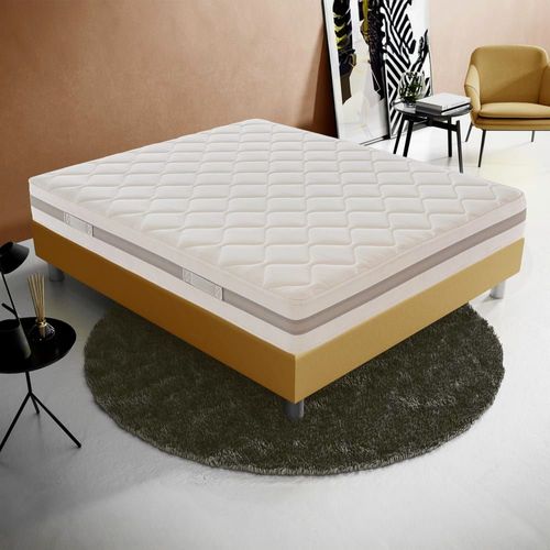 Matelas ressorts ensachés et mémoire de forme 120x190 épaisseur 22 cm