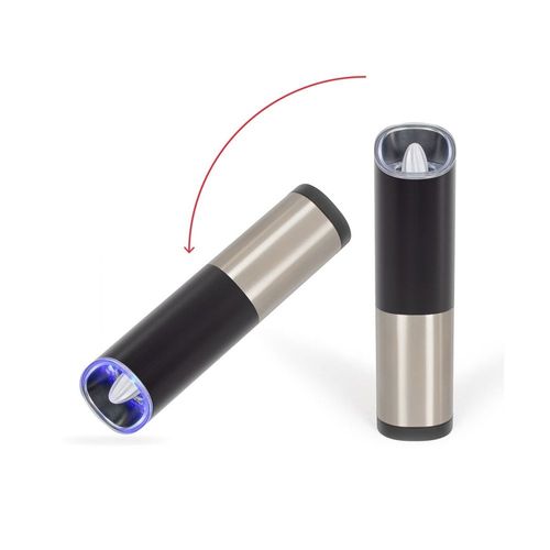 Moulin À Épices Par Gravité Rechargeable Noir