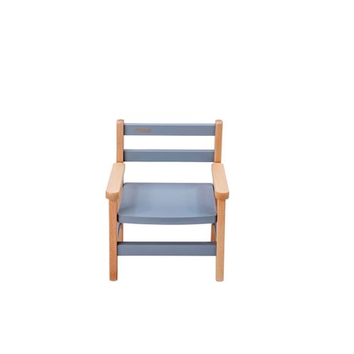 Petit Fauteuil Avec Accoudoirs Hybride Bleu Gris
