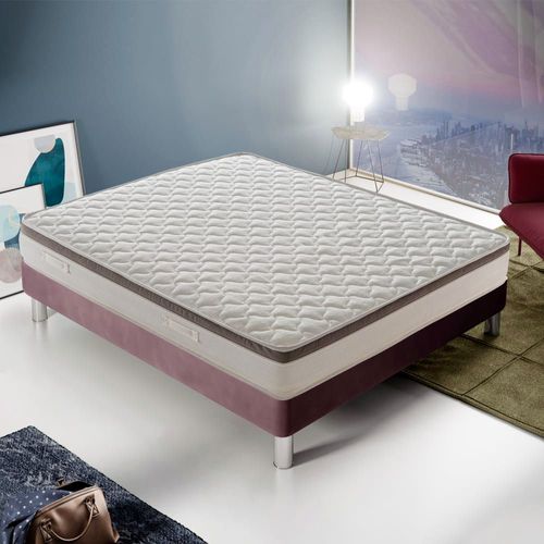 Matelas ressorts ensachés et mémoire de forme 120x190 épaisseur 27 cm