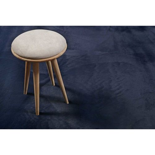 Tapis Effet Peau De Lapin Doux Tufté Bleu Pour Salon, Chambre 200 Rd.