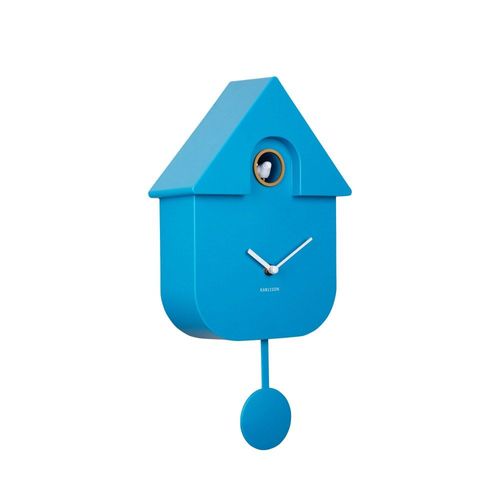 Horloge murale thermoplastique bleu 8.5x21.5x41cm