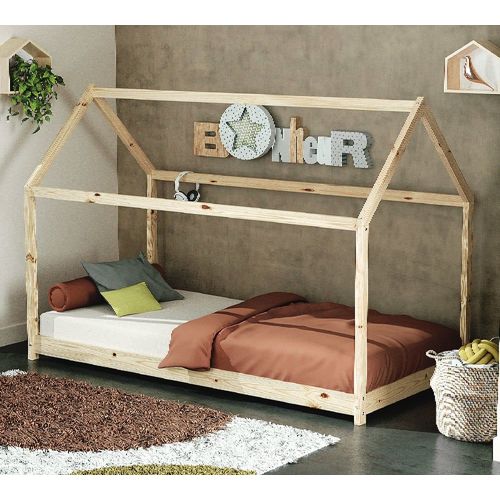 Lit Cabane Enfant 90 X 190 En Bois