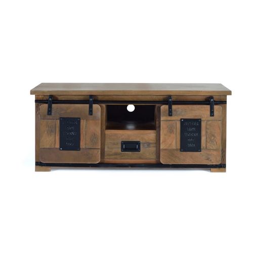 Meuble Tv En Bois Manguier Et Métal