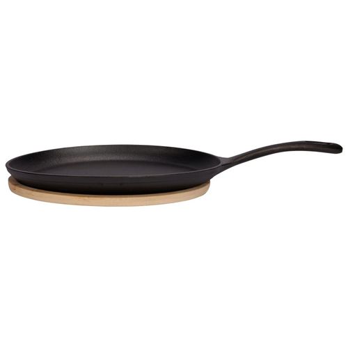 Plat À Gratin En Fonte, Noir, 24x18 Cm