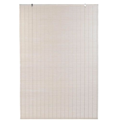 Store Enrouleur Intérieur En Bambou Blanc 120x2x175cm